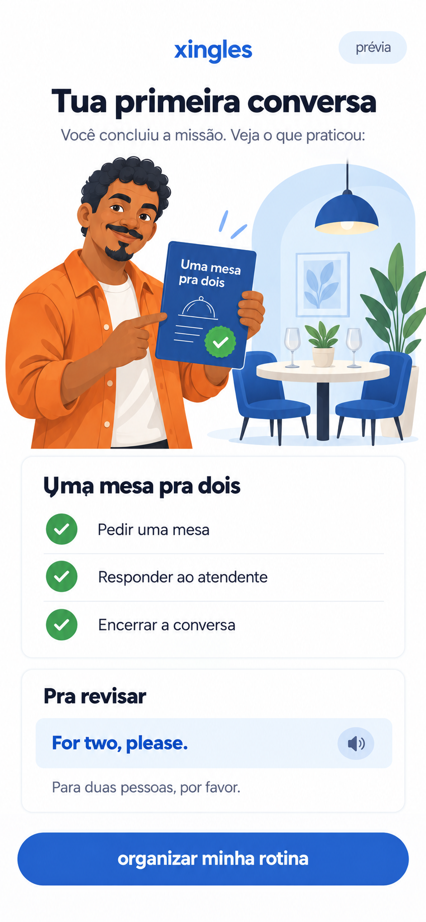 Conceito da revisão da missão